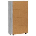 vidaXL Servírovacia skriňa FLORIN 55,5 x 29 x 100 cm Sivý Sonoma