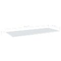 vidaXL Prídavné police 4ks, lesklé biele 100x40x1,5cm kompozitné drevo