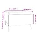 vidaXL Bočné stolíky 2 ks čierne 50x46x35 cm spracované drevo
