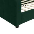 vidaXL Denná posteľ tmavozelená 80x200 cm zamat