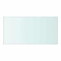 vidaXL Poličky 2 ks panel z priehľadného skla 40x20 cm