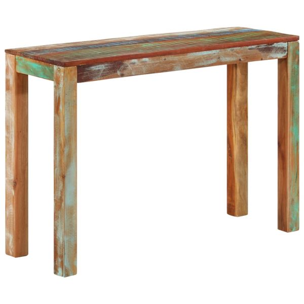 vidaXL Konzolový stolík 110x35x76 cm recyklovaný masív