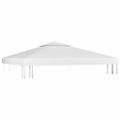 vidaXL Dvojitá strieška na altánok 310 g/m², 3x3 m, biela