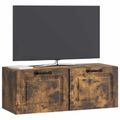 vidaXL Nástenná TV skrinka Nástenný Dymový dub 78,5 x 31 x 30 cm