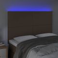 VidaXL Čelo postele hnedé 144x5x118/128 cm umelá koža