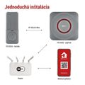 GoSmart Domový bezdrôtový zvonček P5735SS do zásuvky s WiFi