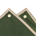 vidaXL Pončo do dažďa s kapucňou dizajn 2 v 1 zelené 223x145 cm