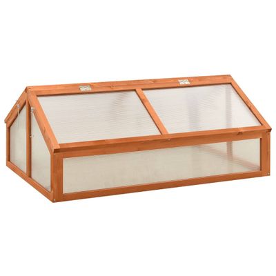 vidaXL Skleník 120x80x50 cm jedľové drevo