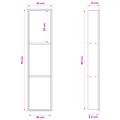 vidaXL Sprchový výklenok Biela 90 x 20 x 9,5 cm Nehrdzavejúca oceľ