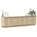vidaXL TV skrinka 180 x 38 x 49 cm Sonoma dub Kompozitné drevo