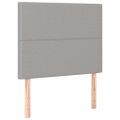 vidaXL Posteľný rám boxsping s matracom bledosivý 90x190 cm látka