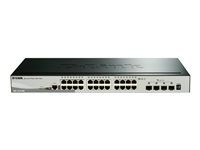 Prepínač - L3 - inteligentný - 24 x 10/100/1000 + 4 x 10 Gigabit SFP+ - desktop, Možnosť montáže do rozvádzača