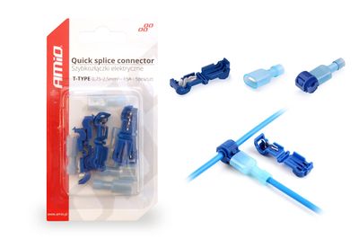 Elektrické rýchlospojky Typ-T 0,75-2,5mm2 15A blistr 5 ks