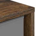vidaXL Servírovacia skriňa Dymová dub 68,5 x 32 x 67 cm