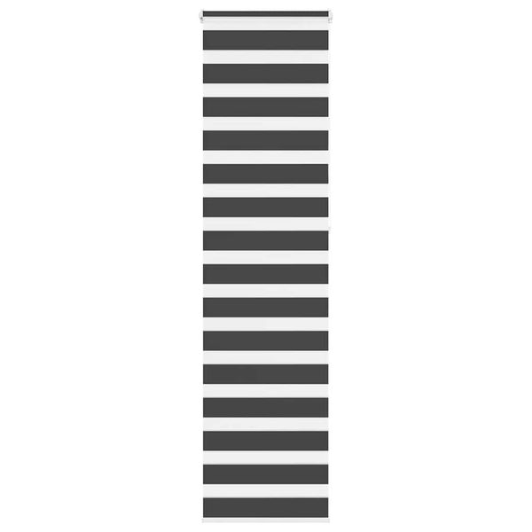 vidaXL Zebra roleta čierna 65x230 cm šírka látky 60,9 cm polyester