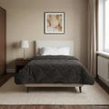 vidaXL Zimný prehoz 135 x 200 cm Zima Antracit Priedušná