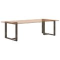 vidaXL Nohy k jedálenskému stolu v tvare T, 2 ks, čierne, 100x35x(72-73) cm, oceľ
