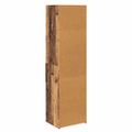vidaXL Highboard Staré drevo 50 x 42,5 x 185 cm Kompozitné drevo