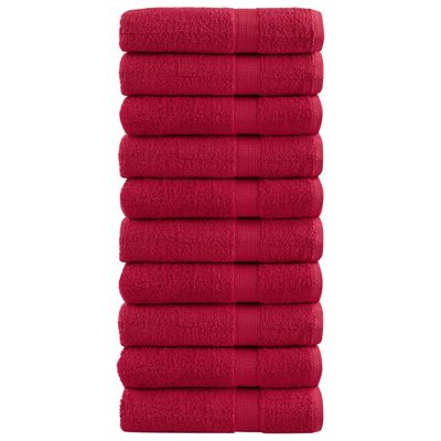 vidaXL Prémiové osušky SOLUND 10 ks fialové 100x150 cm 600 g/m2