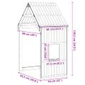vidaXL Strecha na detskú posteľ voskovohnedá 60x99x139,5 cm borovica