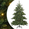 vidaXL Umelý Sklápací Vianočný Stromček Zelená 150 cm PVC a oceľ