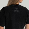 Dámske tričko CropTop Washed Black - STRIX, veľkosť XS, veľkosť oblečenia XS