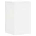 vidaXL Stojany na rastliny 2 ks biele 30x30x50 cm kompozitné drevo