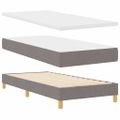 vidaXL Posteľ s pružinovým rámom Sivohnedá 200 x 80 cm látka