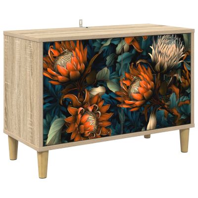 vidaXL TV skrinka LOCHEM 69 x 33 x 50 cm Sonoma Kompozitné drevo