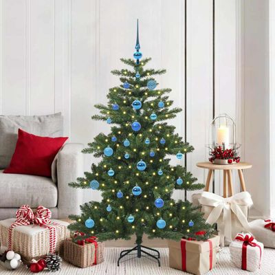 vidaXL Umelý Sklápací Vianočný Stromček Zelená 150 cm PVC a oceľ