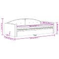 vidaXL Denná posteľ s matracom ružová 100x200 cm zamat
