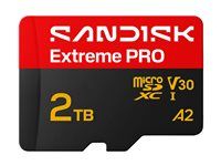 Pamäťová karta flash (SD adaptér v cene) - 2 TB - A2 / Video Class V30 / UHS-I U3 - microSDXC UHS-I