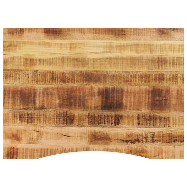 vidaXL Stolová doska so zakrivením 110x80x2,5 cm surový mangový masív