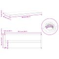 vidaXL Nástenné police 2 ks 100x40 cm strieborné nehrdzavejúca oceľ