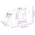 vidaXL Fóliovník s oceľovým rámom biely 6 m² 3x2x2 m