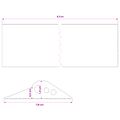 vidaXL Podlahová tesniaca hmota pre garáž 78 x 14 mm 6,5 m EPDM guma