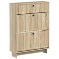 vidaXL Skriňa na topánky EDE 78 x 24 x 103 cm Kompozitné drevo