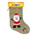 Pančucha Santa Claus / Mikulášska režná s dekorom