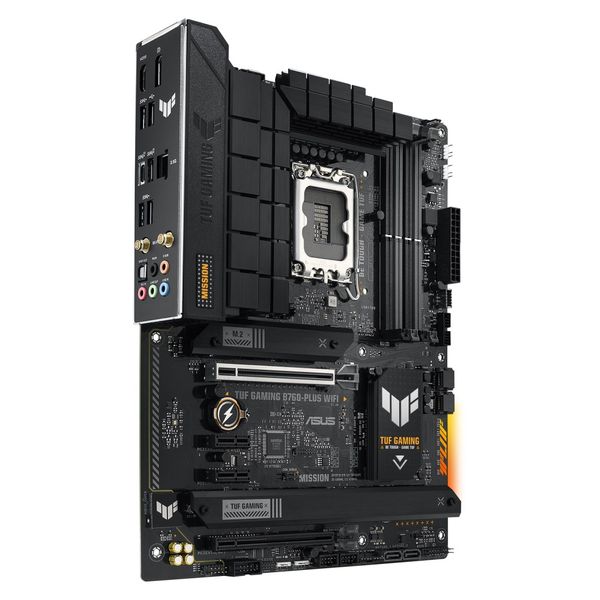 ASUS TUF GAMING B760-PLUS WIFI/LGA 1700/ATX ASUS TUF GAMING B760-PLUS WIFI / Intel B760 / LGA1700 / 4x DDR5 / 3x M.2 / DP / HDMI / VGA / 1x USB-C / Wi-Fi / ATX