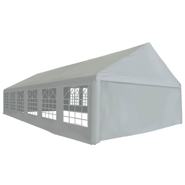 vidaXL Tkanina stanu bez rámu Biely 12 x 6 m PE