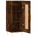 vidaXL Komoda dymový dub 34,5x34x90 cm spracované drevo