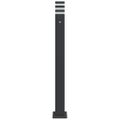 vidaXL Vonkajšia stojaca lampa so senzorom čierna 110 cm hliník
