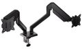 Endorfy držák monitorů Atlas GS Double / 2 monitory max. 10kg a 32" / pivot / VESA / plynová pružina Držák, VESA, stolní, pro dva monitory, úhloprícka až 32", nosnost 2× 10kg, náklon -35° až +25°, otácení ±90°, pivot ±180°, rotace