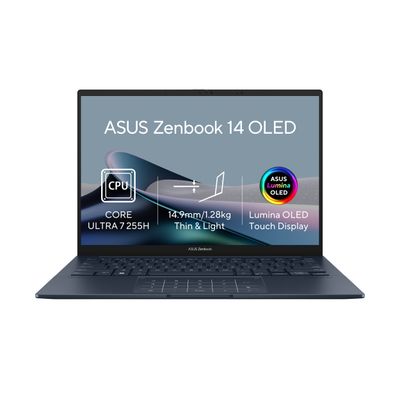 ASUS Zenbook 14/UX3405CA-OLED1678WZ/U7-255H/14''/WUXGA/T/16GB/512GB/Intel int/W11H/Blue/2R
