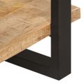 vidaXL Komoda s 3 policami 120x40x75 cm, surové mangové drevo