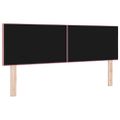 vidaXL LED hlavová doska s LED pásikmi Ružová 160 cm Zamat