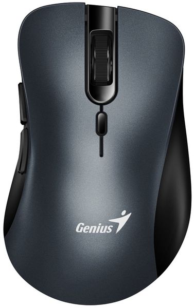 GENIUS Ergo 8100S Iron Grey/ 1600 dpi/ bezdrôtová/ 6 tlačidiel/ tichá/ kovovo šedá Myš, bezdrôtová, ergonomická, optická, 1600DPI, 6 tlačidiel, USB, kovovo šedá
