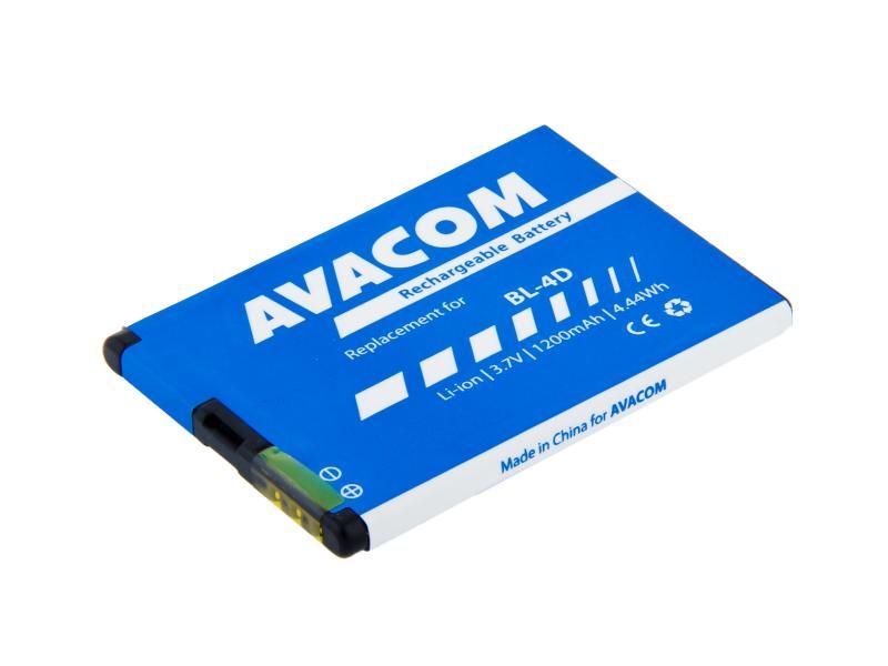 Batéria AVACOM GSNO-BL4D-S1200A do mobilu Nokia E7, N8 Li-Ion 3,7 V 1200mAh (náhrada za BL-4D)