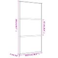 vidaXL Posuvné dvere zlaté 102,5x205 cm matné ESG sklo a hliník