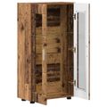 vidaXL Servírovacia skriňa FLORIN 55,5 x 29 x 100 cm Staré drevo